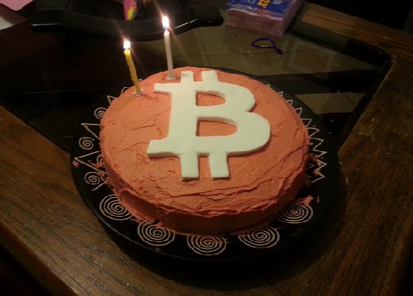 bitcoin birthday cake