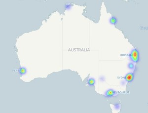 Australia on coinmap