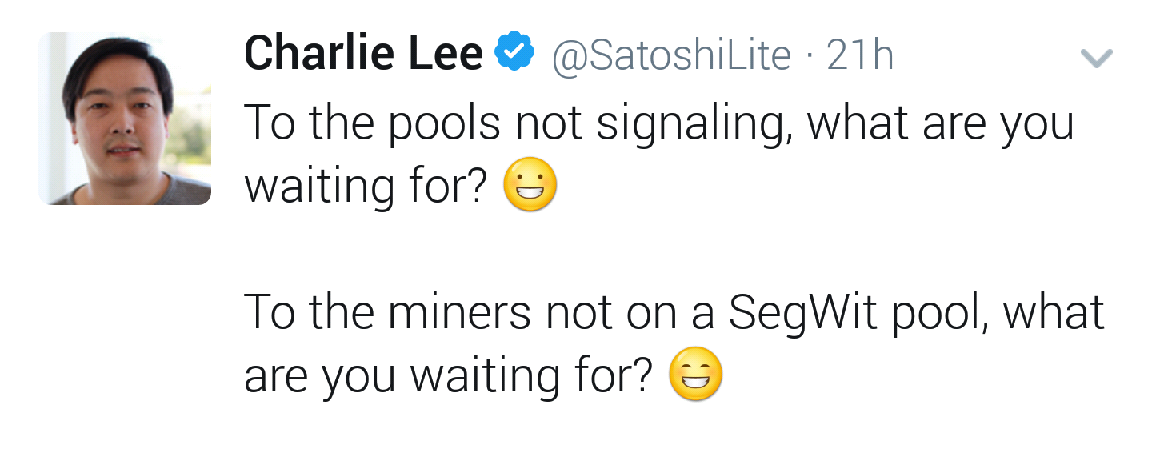Charlie Lee Campaigns For SegWit On Litecoin