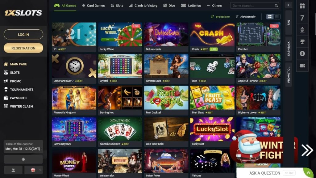 1XSlots Casino Games.