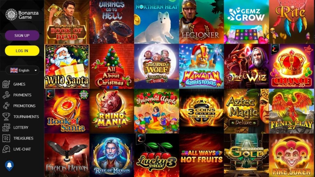 Bonanza Game Casino Games.