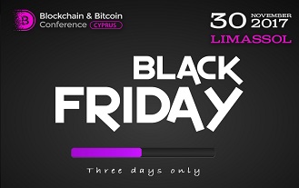 Black Friday promotion: +1 free ticket to Blockchain & Bitcoin Conference Cyprus