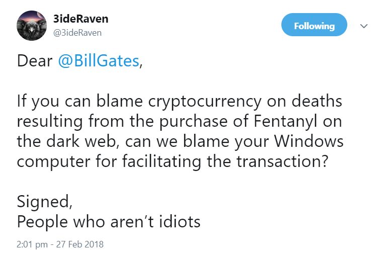Tweeter User Calls Bill Gates Out