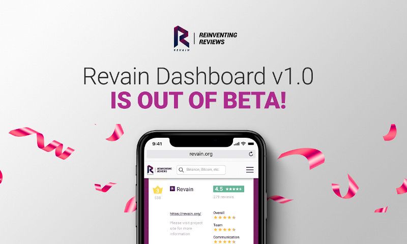 Revain Releases a Full-Scale Version 1.0 of the Revain Platform