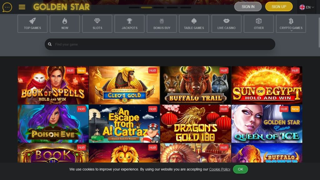 Golden Star Casino Games.