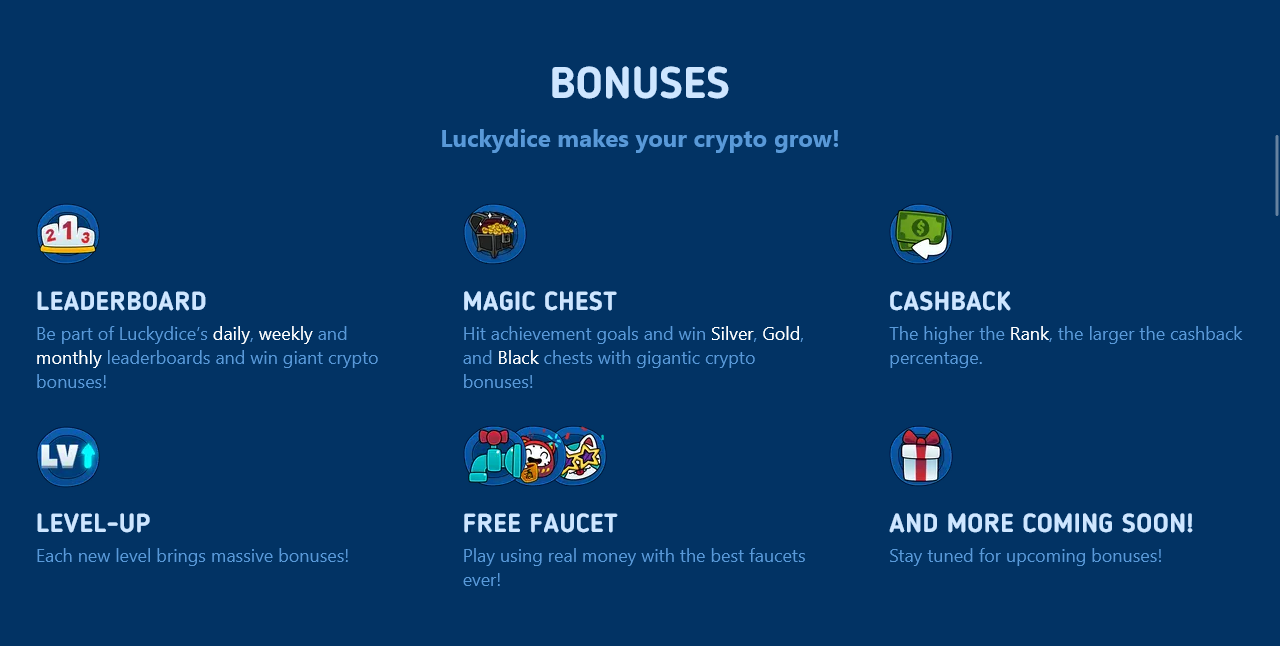 Luckydice Casino Bonuses.