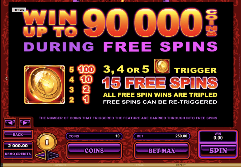 burning desire slot gameplay