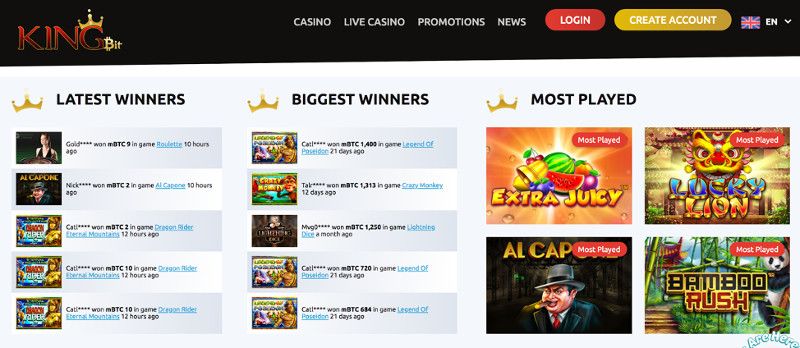 video poker kingbit casino