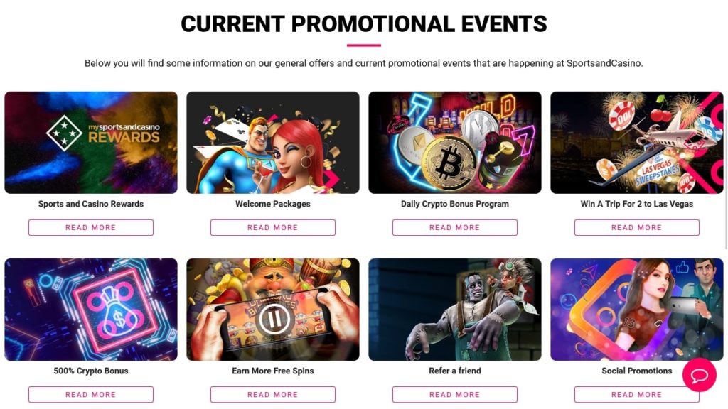 Sports and Casino Promotions.