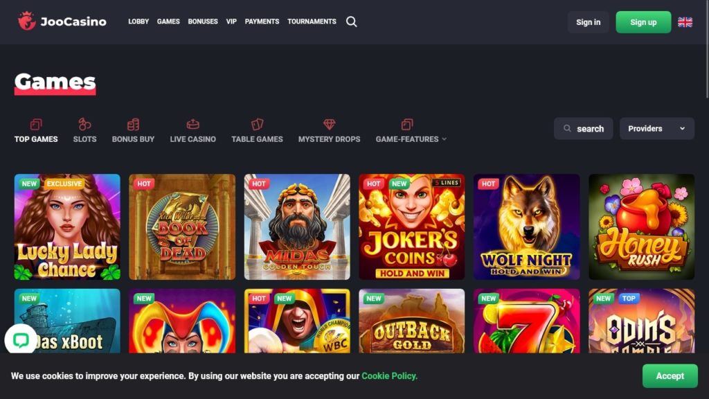 Joo Casino Games.