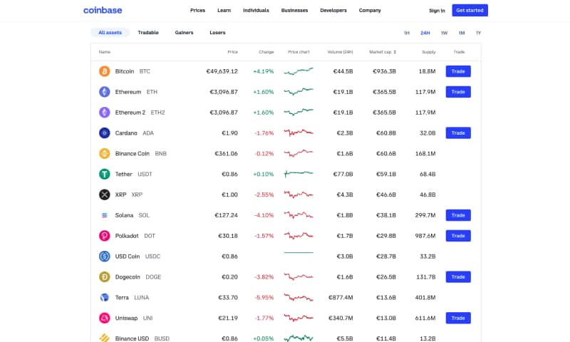 coinbase exchange