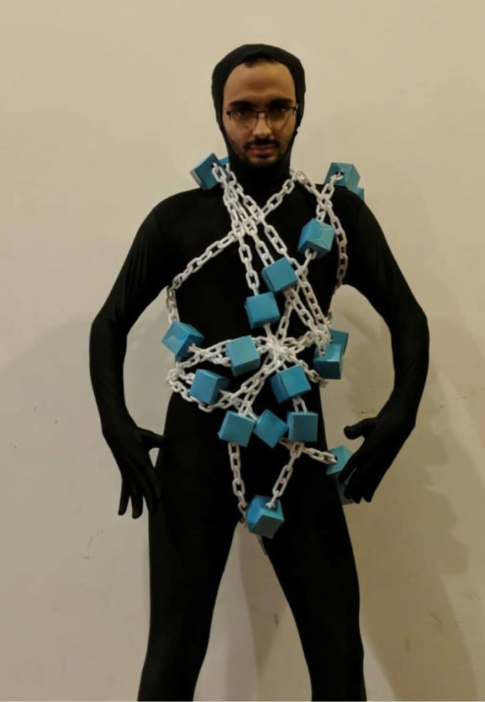 Blockchain halloween costume