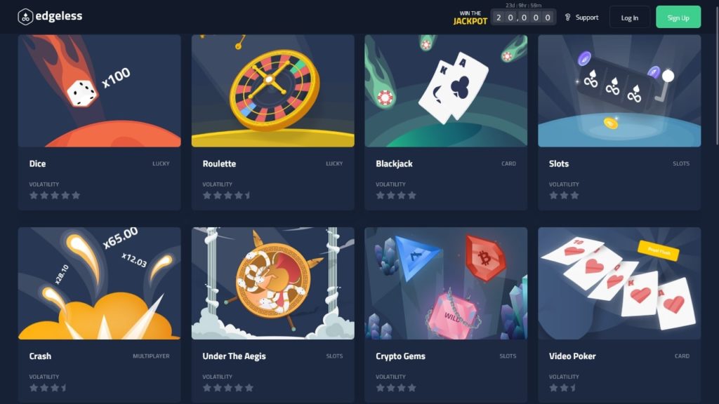 Edgeless Casino Games