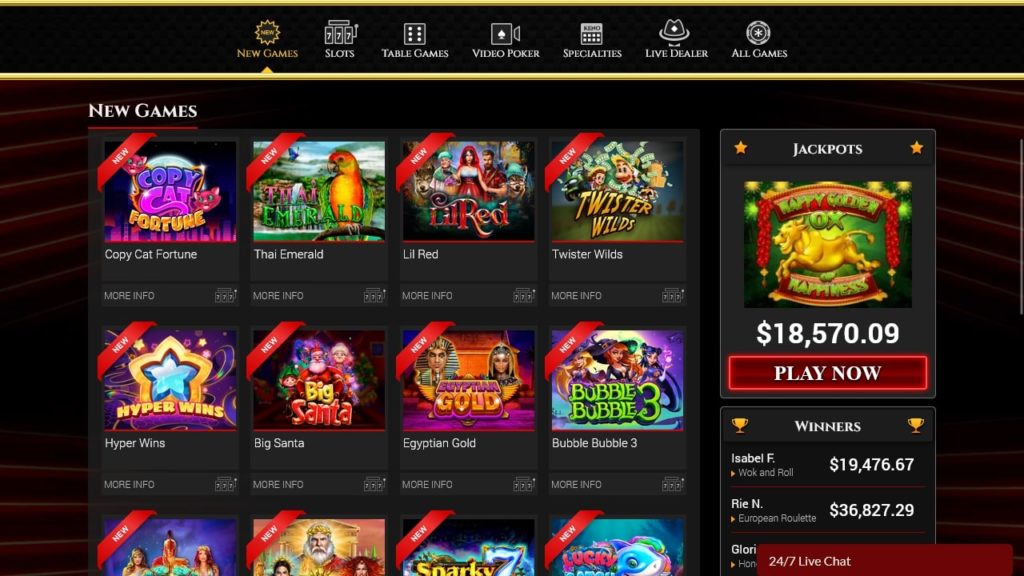 BoVegas Casino Games.