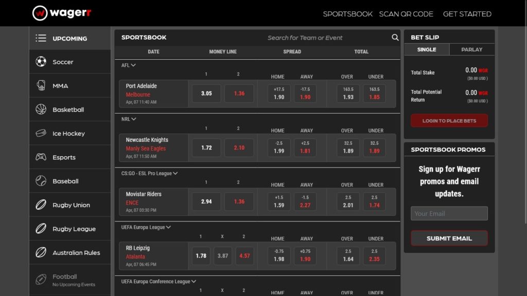 Wagerr Sportsbook