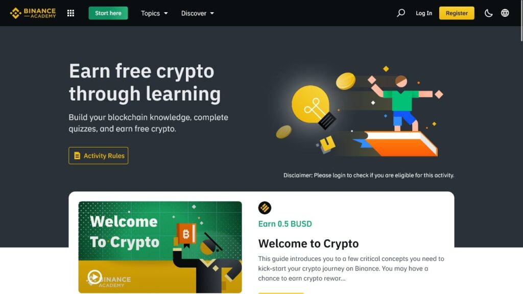 free learn and earn crypto