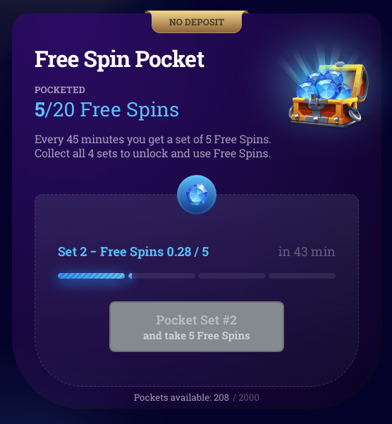 Bspin free spin pocket