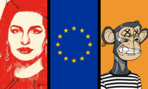 crypto queen, european union and bored monkey nft