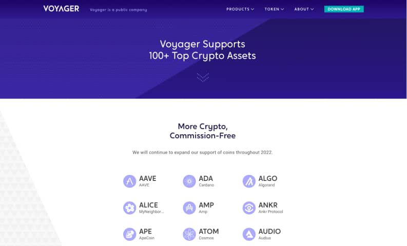Voyager crypto website