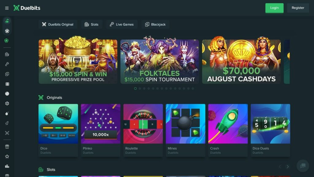 DuelBits Casino Games