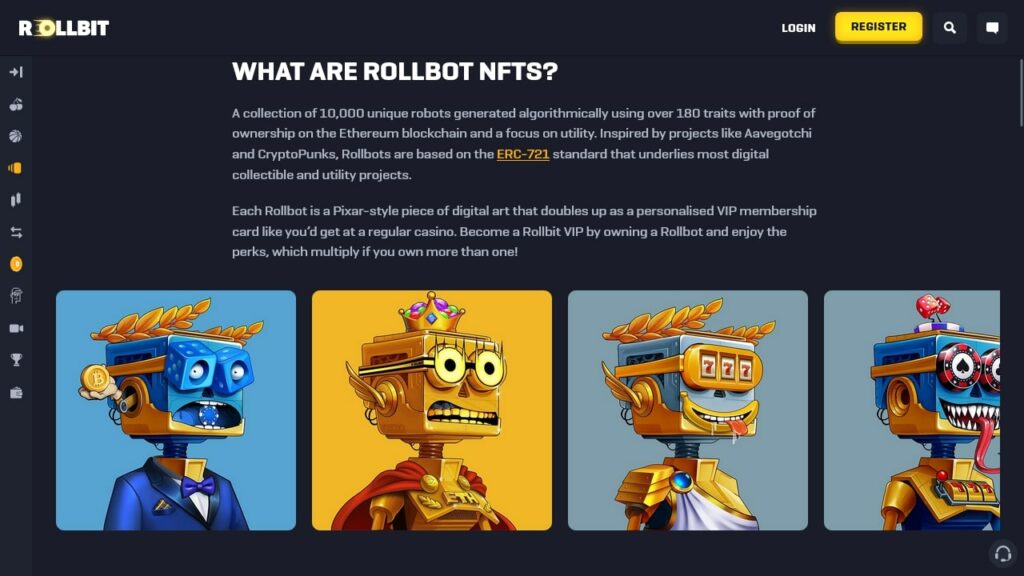 What are Rollbot NFTs?