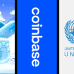Coinbase, UNCTAD logos and Pudgy Penguins