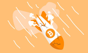 Bitcoin rocket crashing down to earth