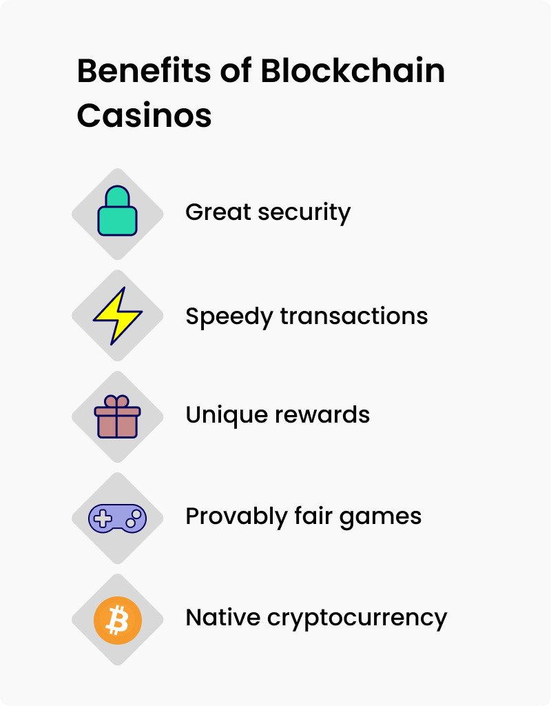 Benefits of blockchain casinos