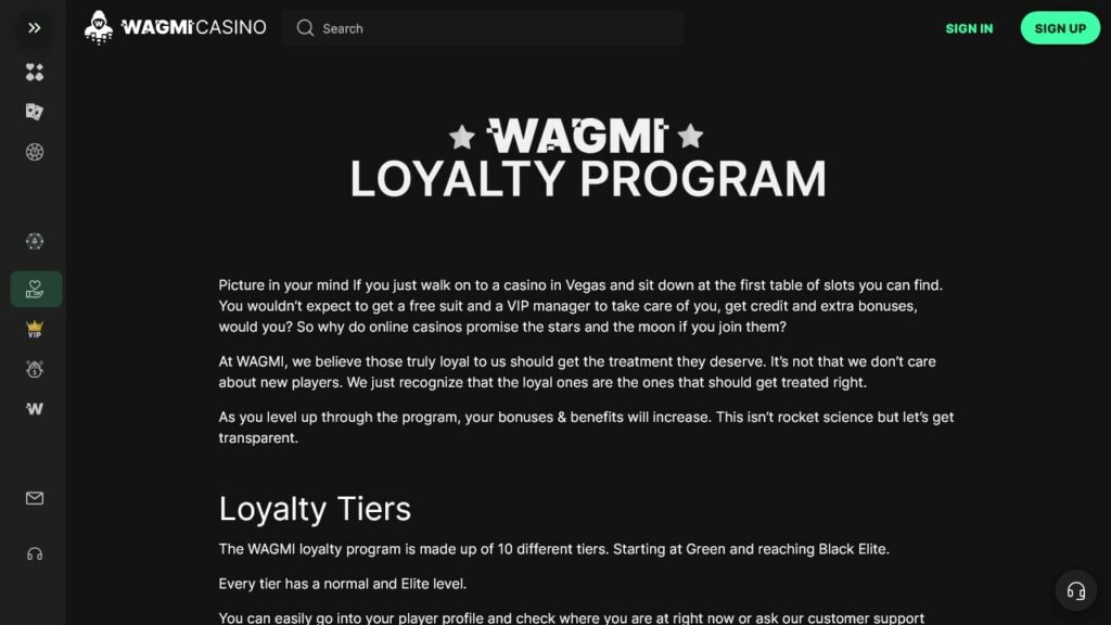 WAGMI Casino Bonuses and Promotions