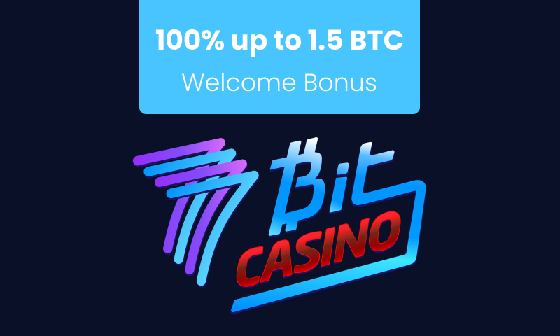 7Bit Welcome Bonus: 100% up to 1.5 BTC + 100 Free Spins