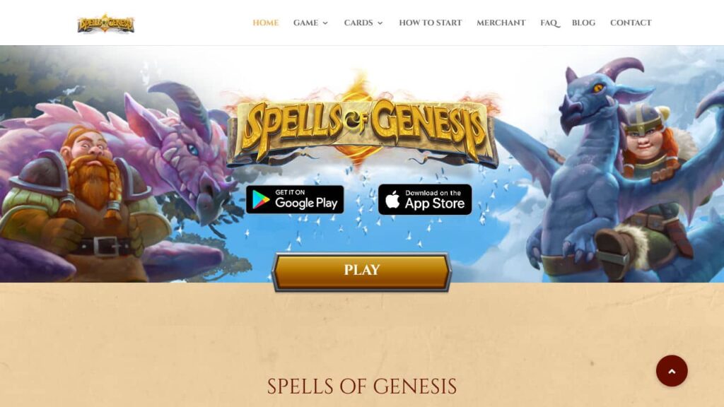 Spells of Genesis NFT Card Game