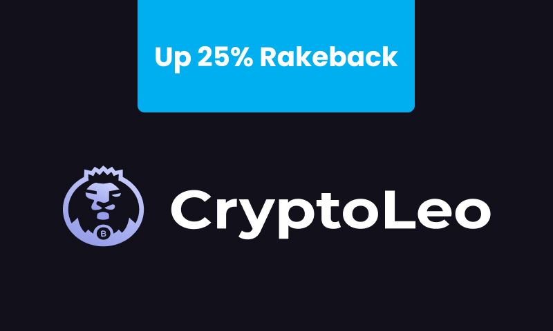 CryptoLeo Rakeback: Up to 25% Rakeback