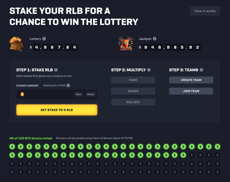Rollbit lottery