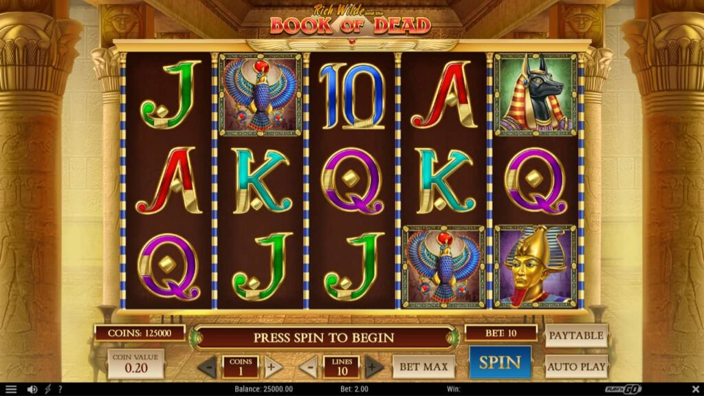 Book of Dead Slot Gameplay