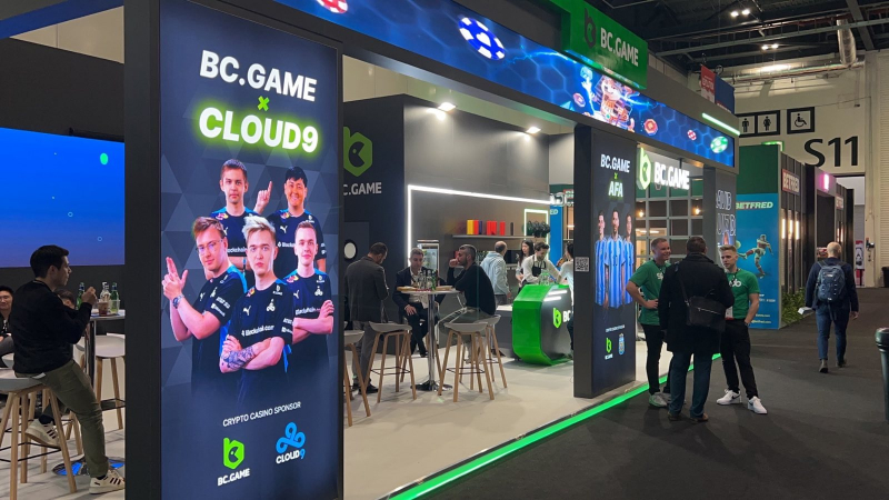 BC.Game booth at ICE London