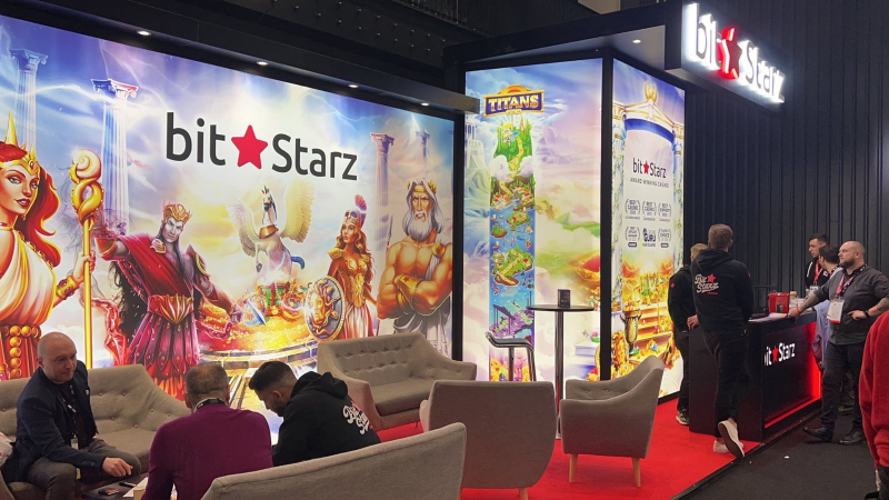 BitStarz booth at ICE London