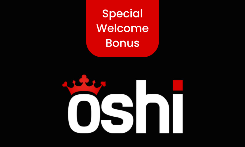 Oshi Casino Welcome Bonus: 150% up to €350 + 200 Free Spins