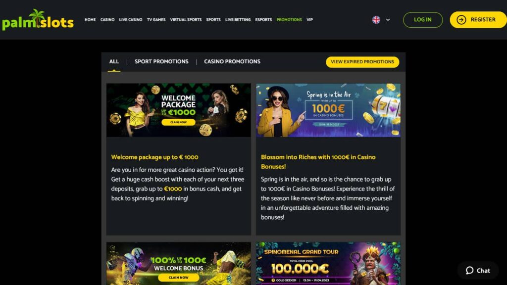 Palmslots Casino promotions 