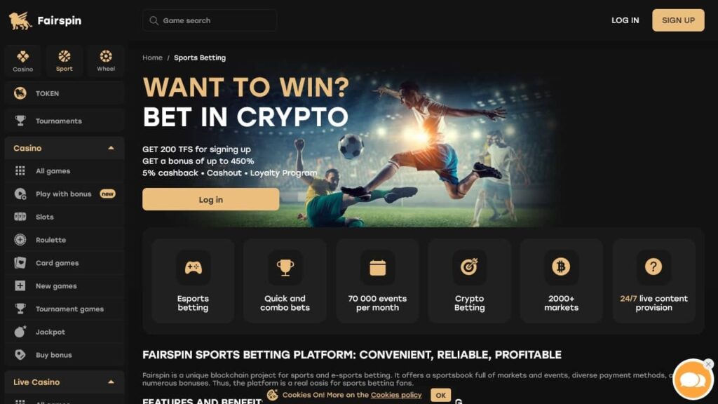 Fairspin sports betting
