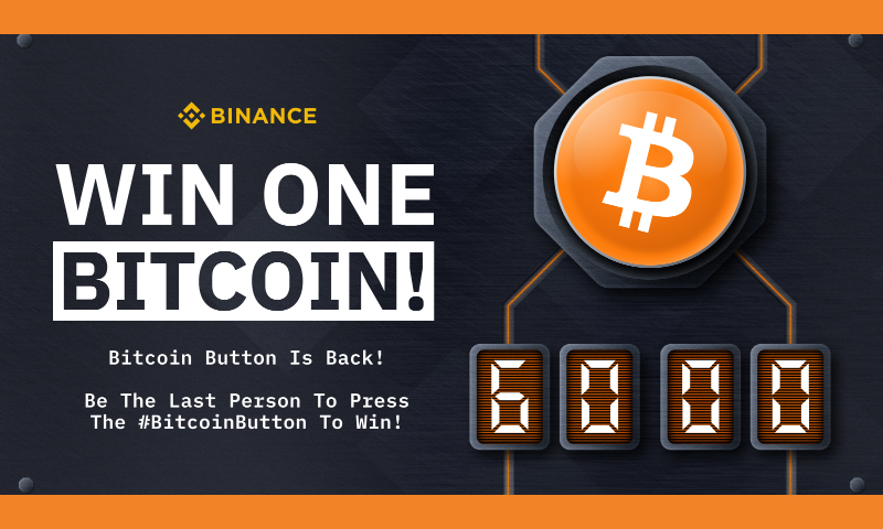 The Binance Bitcoin Button Game Is Back: Win 1 BTC!