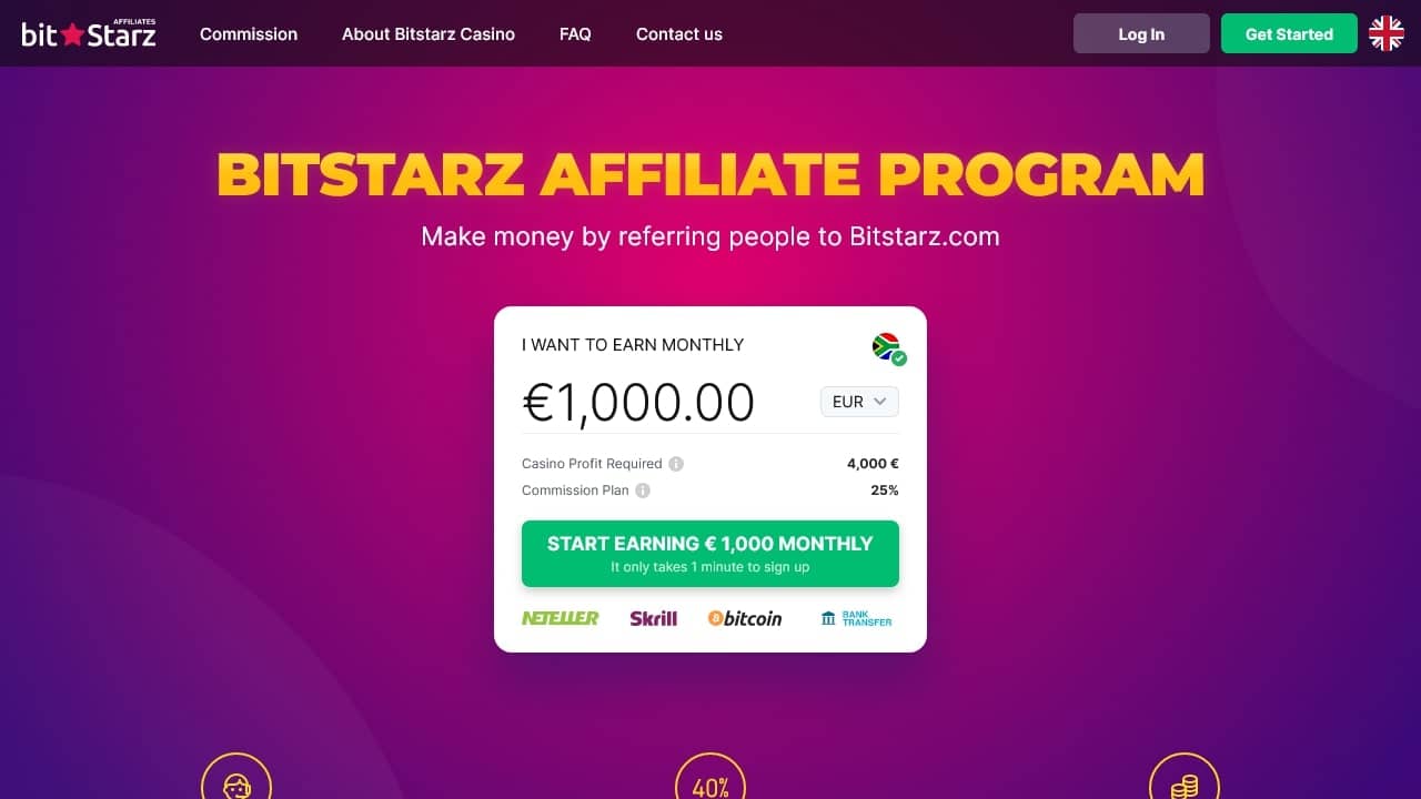 BitStarz Affiliate Program