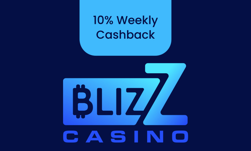 Blizz Casino 10% Weekly Cashback