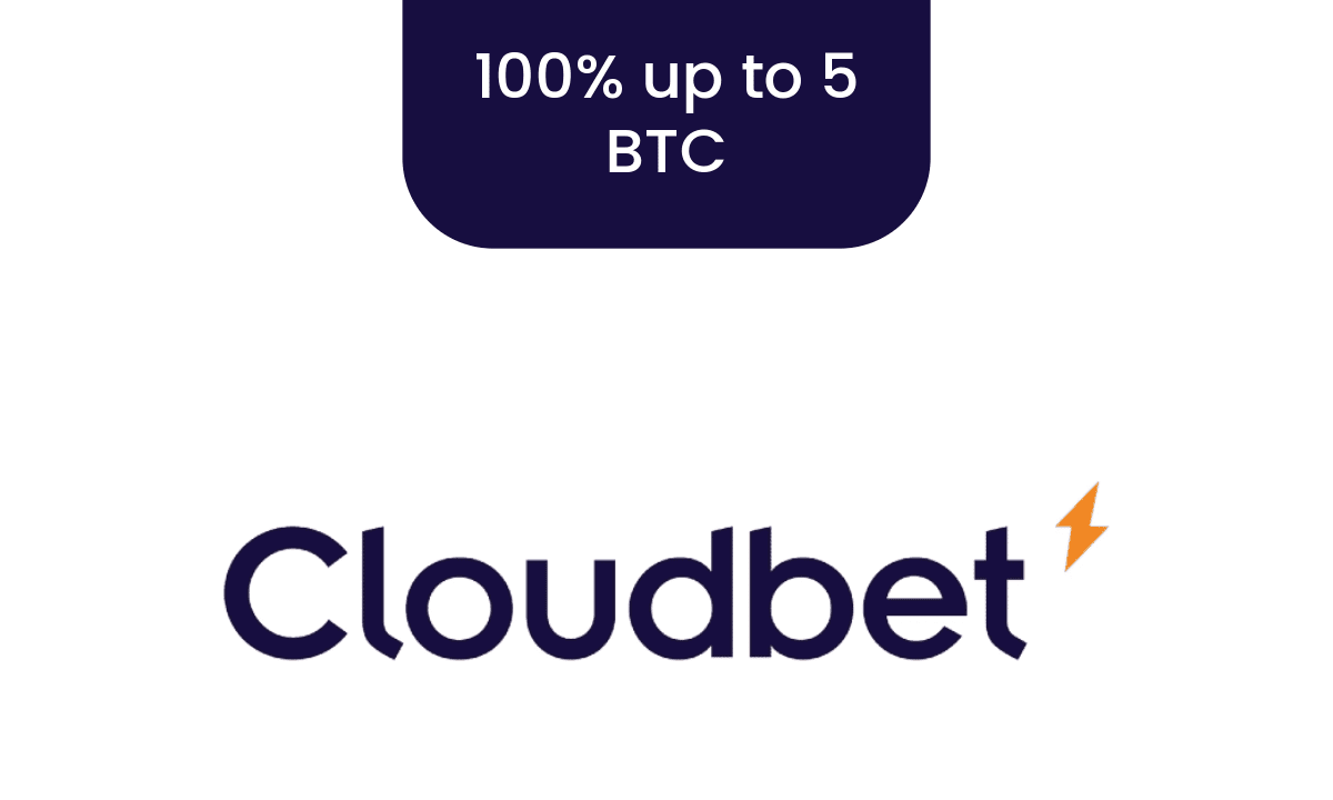 Cloudbet Welcome Bonus: 100% up to 5 BTC
