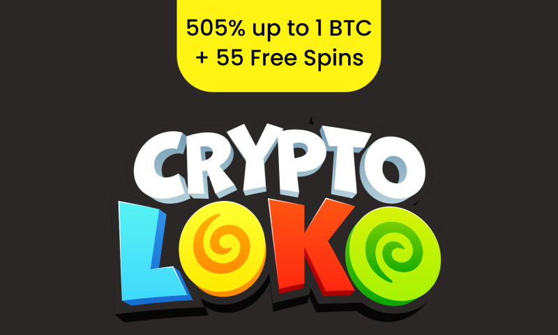 Crypto Loko Welcome Bonus: 505% up to 1 BTC + 55 Free Spins