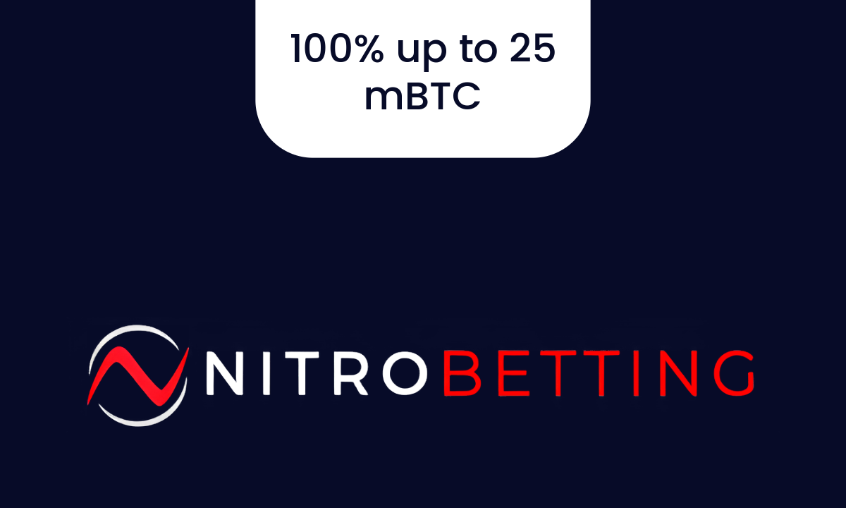 Nitrobetting Sports Bonus: 100% up to 25 mBTC