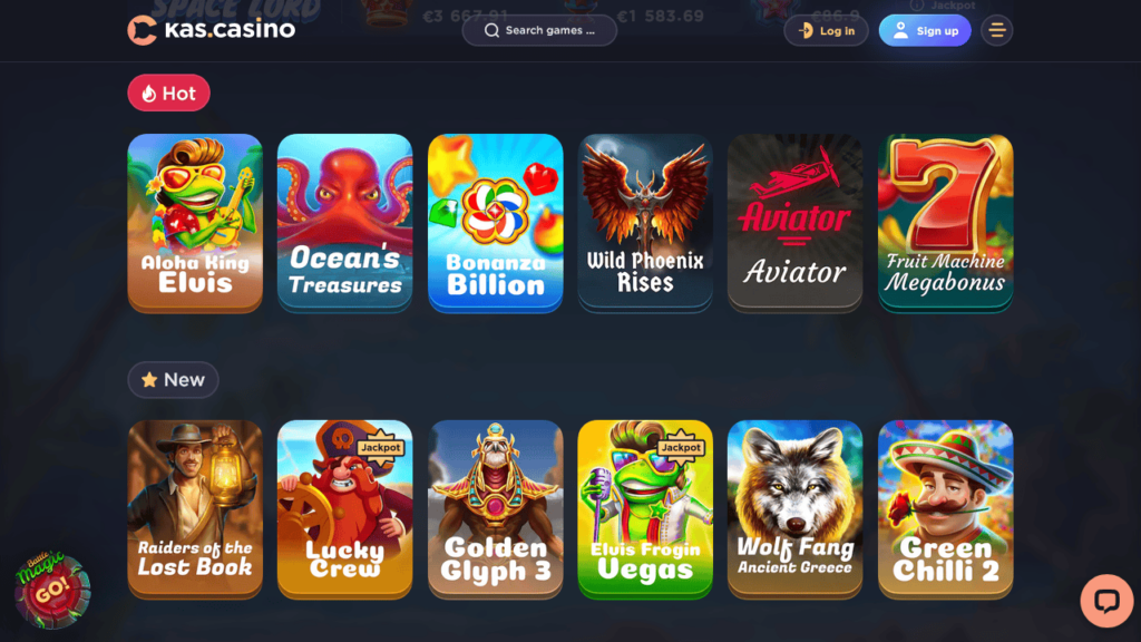 Kas Casino games
