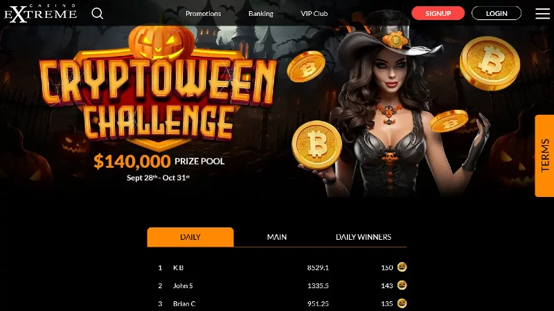 Casino Extreme Halloween promotion