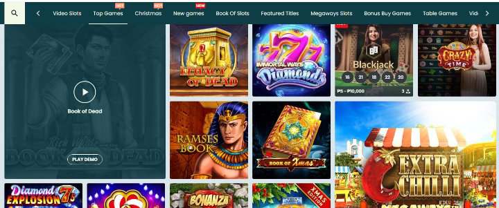 Oceanbet Casino Games