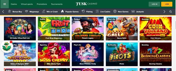 Tusk Casino Games