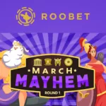 Roobet's March Madness banner